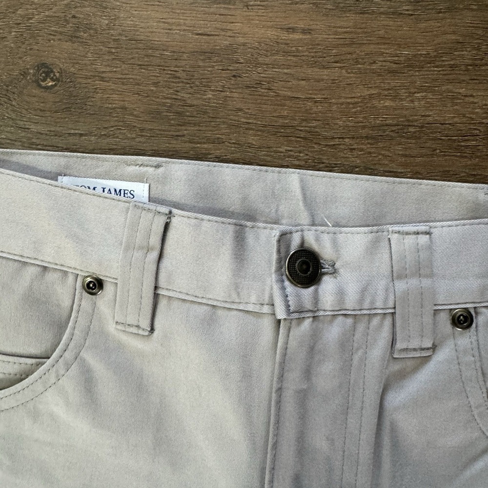 Tom James Men's Khaki Pants Sz 31 Preppy Classy Professional Designer - Picture 3 of 8